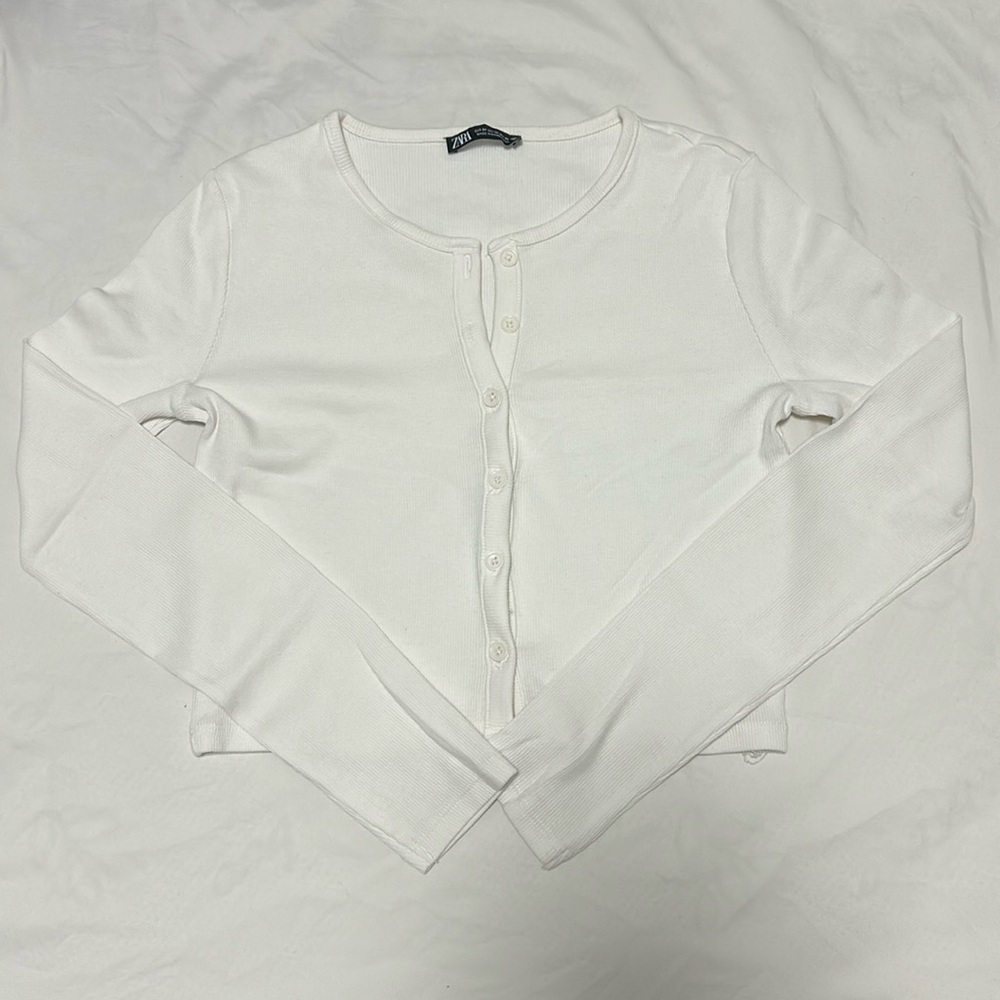Zara Ribbed Longsleeve Cardigan